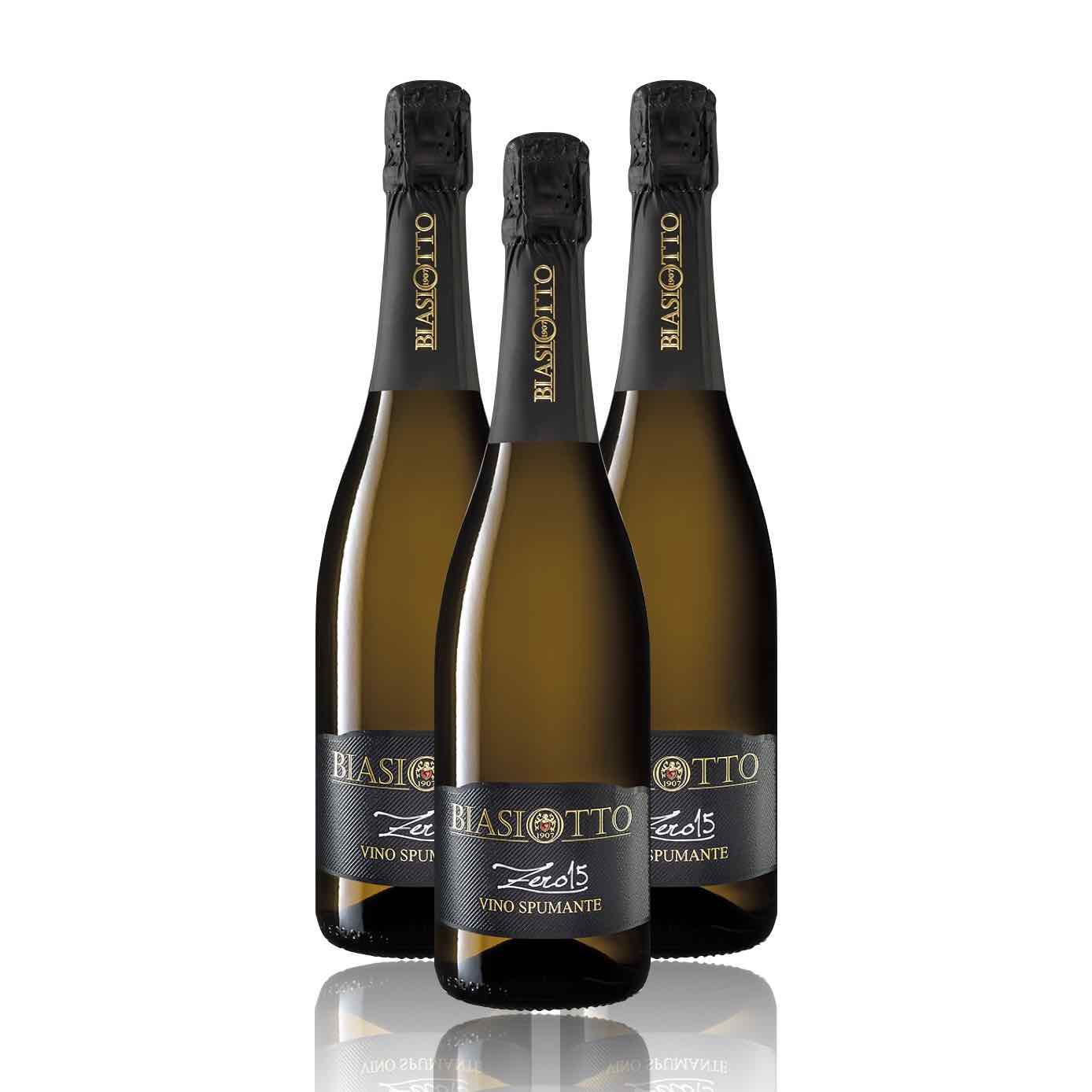 Prosecco Pas Dose' Biasiotto Spumante DOC Millesimato Zero15 - Vini Biasiotto